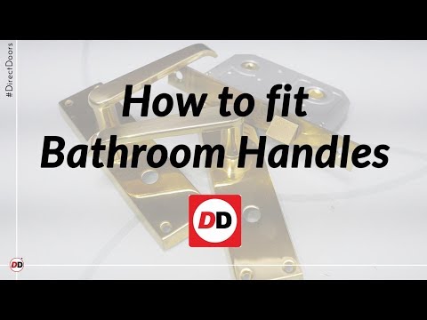 how to fit a wc door handle