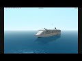 How to sink a ship with the bow or stern
