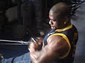 Bodybuilding Pro Shaun Tavenier training in a West Yorkshire gym 3