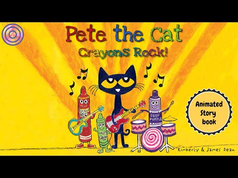 Pete the Cat Crayons Rock | fan's animated book | read aloud