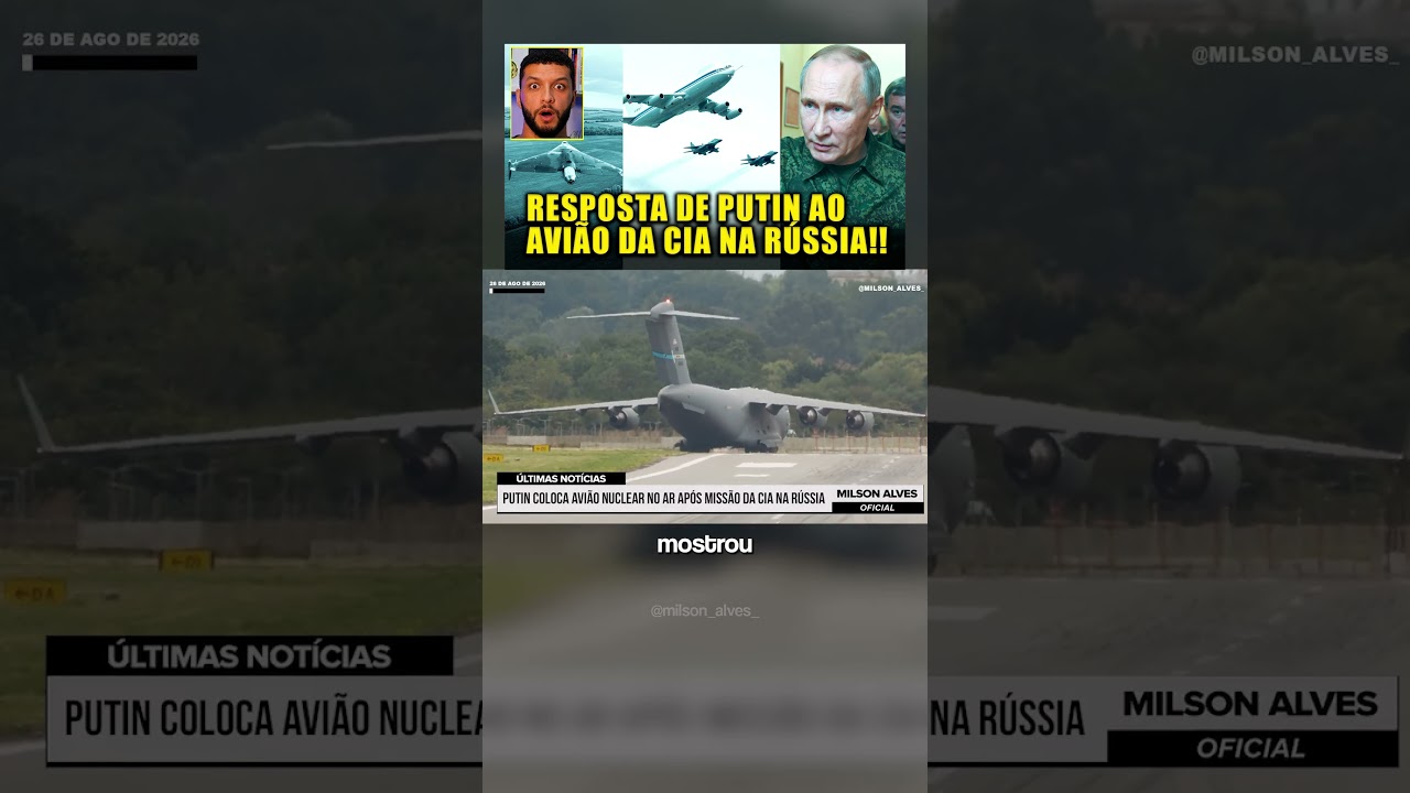 Putin COLOCA AVIÃO NUCLEAR no ar após missão da CIA na Rússia