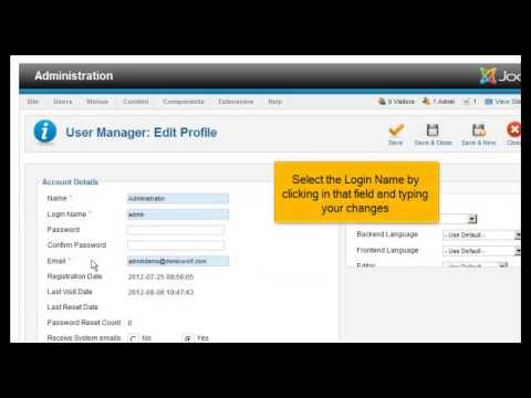 how to recover joomla admin username