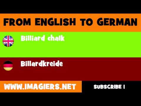 DEUTSCH   ENGLISCH  = Billardkreide