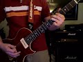 My #1, Gibson blueshawk, through a 50-watt Plexi reiusse with 4x10 cab. I believe I was also using a Marshall bluesbreaker pedal the put it over the top.