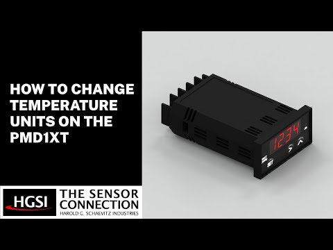 How to Change the Temperature Units on the PMD1XT Series Digital Pyrometer