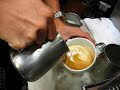 Triple Rosetta Latte Art