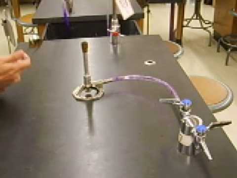 how to properly ignite a bunsen burner