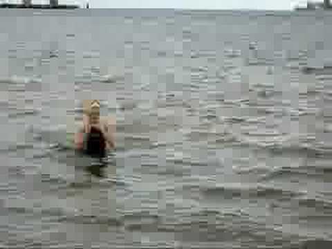 Bev Fair Freezing Pensacola Bay Swim ...