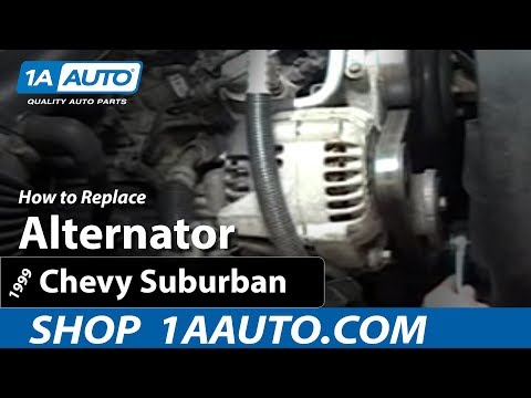 How To Install Replace Alternator Chevy Silverado Pickup Truck Suburban and Tahoe 1AAuto.com