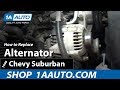 How To Install Replace Alternator Chevy Silverado Pickup Truck Suburban and Tahoe 1AAuto.com