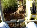 Cleaning out a catch basin Cleaning out a catch basin