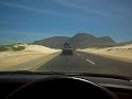 Drive along False Bay beach road, Cape Town