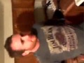 Kid Attempts to have a beer bottle broken on his head