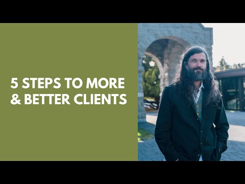 0 five steps to get more (and better) clients   (14 minute video)