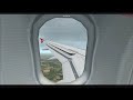 BMI A320 stormy weather arrival at Dublin(fs2004)