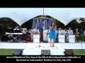 Jenna Ushkowitz of Glee sings at the American Ambassador's Residence in Paris