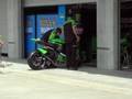 Kawasakis in pitlane at IMS motogp