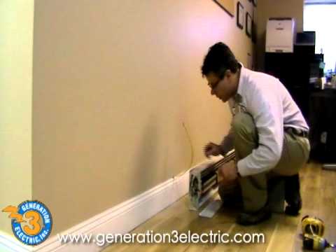 how to remove electric baseboard heater