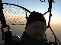 A perfect evening for a high flight. My previous high was only 6500 feet and two nights ago I set out to beat it (with a goal of 8000 feet). I reached my goal with fuel left and the flight being as smooth as I've ever felt it . . . so I kept going. At 11308 feet agl (shown on my altimeter) I shut off the motor and just sat there enjoying my accomplishment. With the sun about to set I did some gliding, some spirals, and some wing overs to get back to earth before dark. One good pull on the starter rope and I had power again to set myself for a landing right where I took off from. What a treat!!