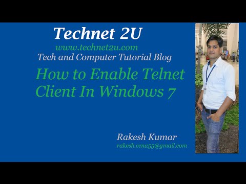 how to enable telnet in windows xp