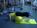 fitball low back training