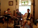 another video of heart and soul with our guitarist john. played by the happy wanderers. sorry about isaac's out of tune whistling! we didn't notice it till we watched the video. we didn't reshoot because we found it pretty funny!

john: guitar
zac: accordion
isaac: lead accordion