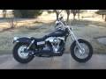 09 Harley Davidson Street Bob Vance and Hines Black Big Radius pipes