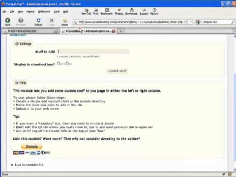 how to integrate prestashop into website