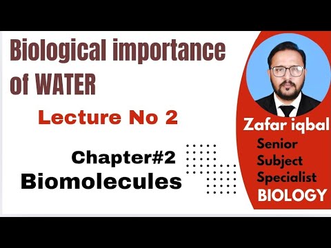 Biological importance of Water/ Biochemistry/ Fsc MDCAT key points/ condensation and hydrolysis