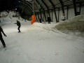 Skieen met sprang-gasten