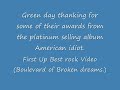 Green Day awards