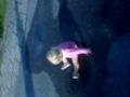Hilarious funny - baby in water puddle!