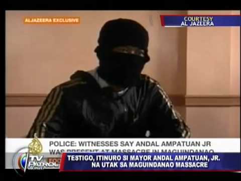 Watch 'Massacre witness surfaces, points finger at Andal Jr.'