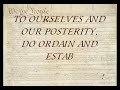 Preamble to the Constitution
