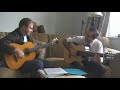 Just practicing.Kumushka - Sergei OrekhovIARGUS 2008International Annual Russian Guitar Seminar and Festival May 29 -- June 1, 2008, Iowa City and Cedar Rapids, USA.Krzysztof Piotrowicz and Vadim Kolpakov practising 'Kumushka'.семиструнная гитара.Seven string guitar is tuned D,B,G,d,b,g,d'