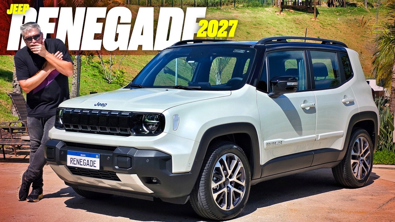 Novo Jeep Renegade 2027 - HÍBRIDO? POR R$ 129.990? QUAIS VERSÕES? O QUE MUDA? TRAZ 4x4? EU CONTO!