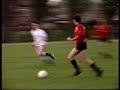 1989 hatfield. bae's buying office (white) take on nose & fuse (red).  it was men against boys the entire game (they gave us a right beating) with one exception. here it is for your enjoyment.  there's no sound and the video quality's not great but it is a marker in time and my, ever so small, tribute to my friend.

bit part players - andy matterson - centre back that makes initial clearance. steve bennett-cowell - blue shorts midfielder. me (red socks) - couple of tackles and a pass to...steve colquhoun the left winger who plays a one-two with me and then crosses to... chris who buries it like klinsmann in his pomp.