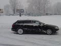 Due A6 3.0 nella neve di San Siro, Milano