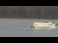 Fast Pontoon Test Run Sweetwater with only a 90 Yamaha