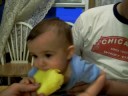 Braxton Ryan eating a Pineapple Braxton Ryan eating a Pineapple