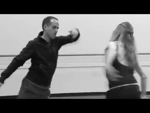 Wendy Whelan and choreographer Brian Brooks in rehearsal for Restless Creature
