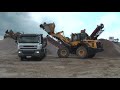 KOMATSU WA430-6 WHEEL LOADER LOADING 17 CBM DAF TRUCK 2 MARCOM ROMANIA