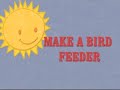 5 MINUTE Hanging BIRD FEEDER / PLAY GYM