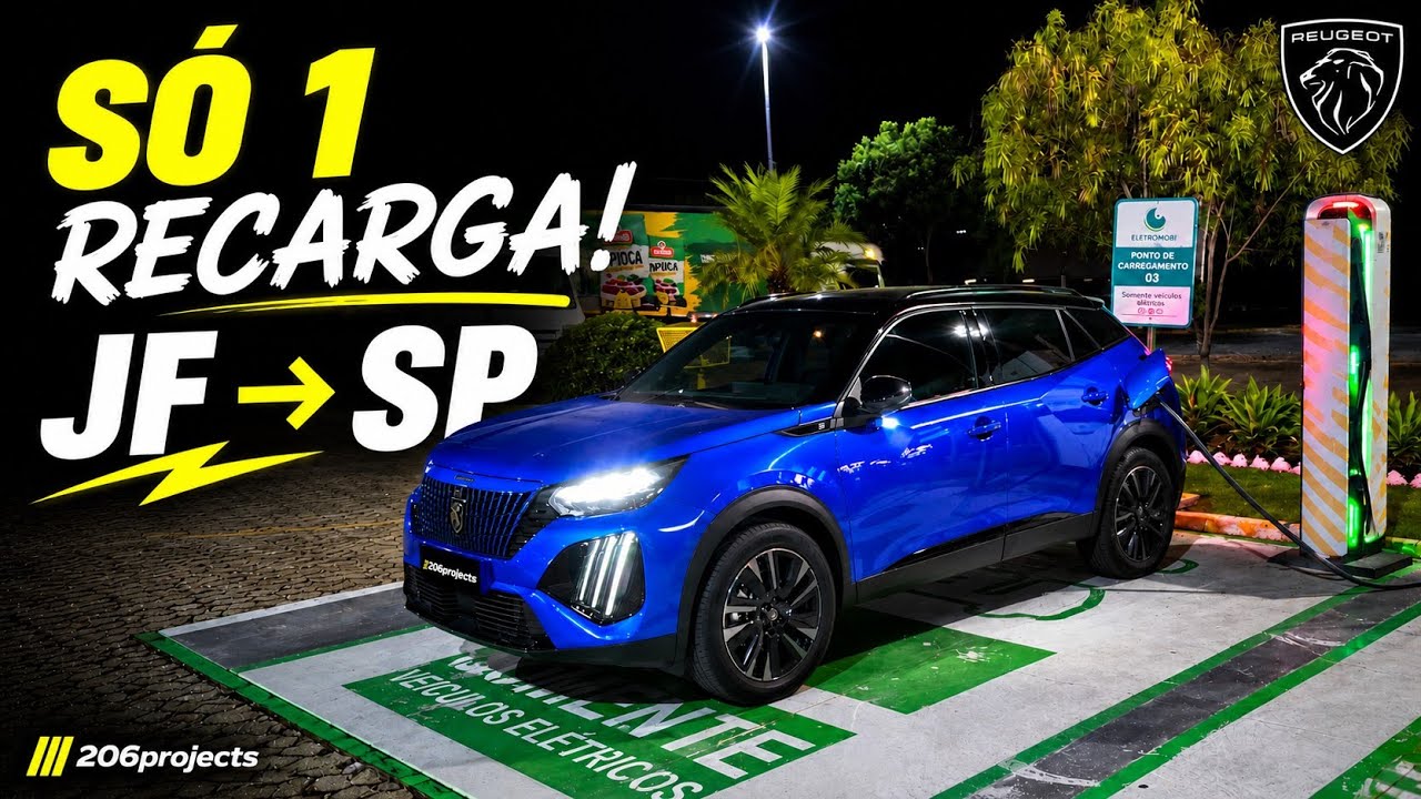 MAIS 500KM PRA CONTA DO 2008 ELÉTRICO! 🦁⚡️