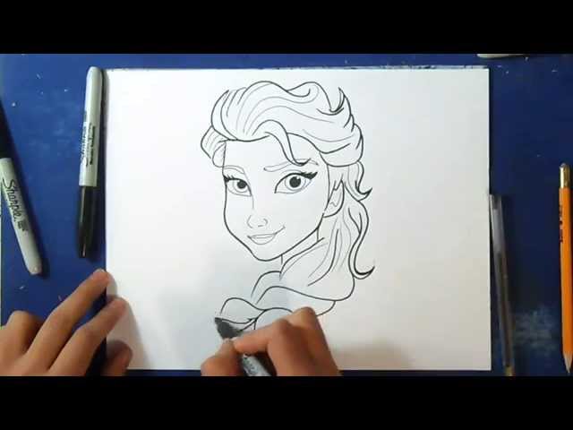 ment dessiner Elsa La Reine des neiges [Tutoriel]