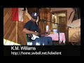 k.m. williams;known as the texas country blues preacher;performing  some solo blues boogie(original song 