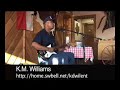 k.m. williams;known as the texas country blues preacher;performing  some solo blues boogie(original song 