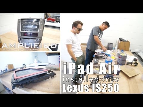 iPad Air installed into a Lexus IS250 Dash, Part 1