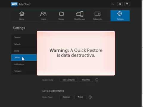 how to recover wd my cloud password