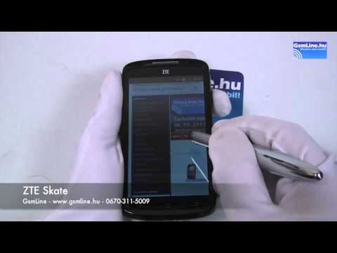 ZTE Skate teszt vide�